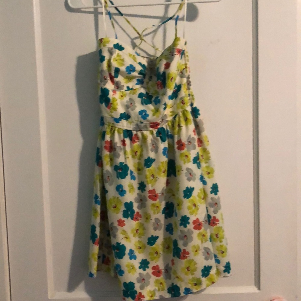 Floral formal American eagle strappy dress